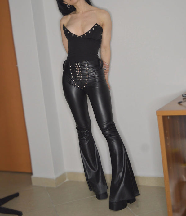 AMELIA FAUX LEATHER PANTS