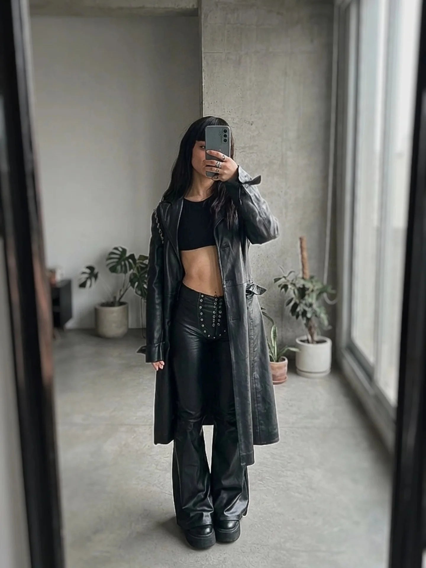 AMELIA FAUX LEATHER PANTS