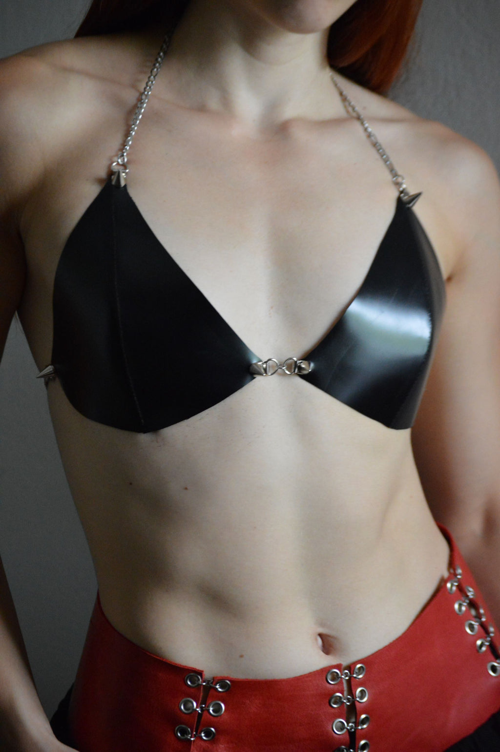 DERAS LEATHER TOP
