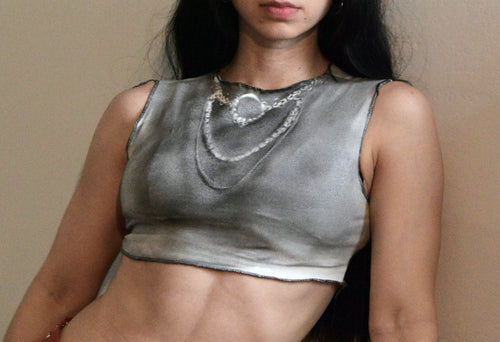 AIRBRUSHED CHAINMAIL TEE