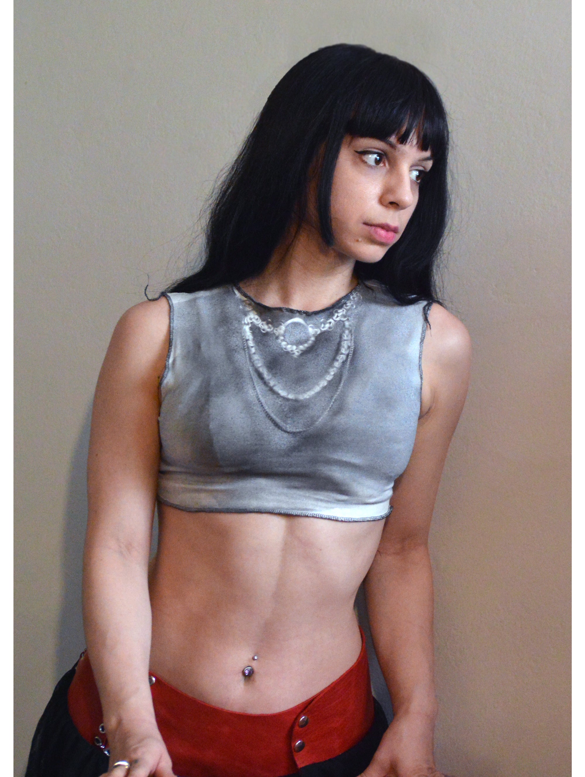 AIRBRUSHED CHAINMAIL TEE