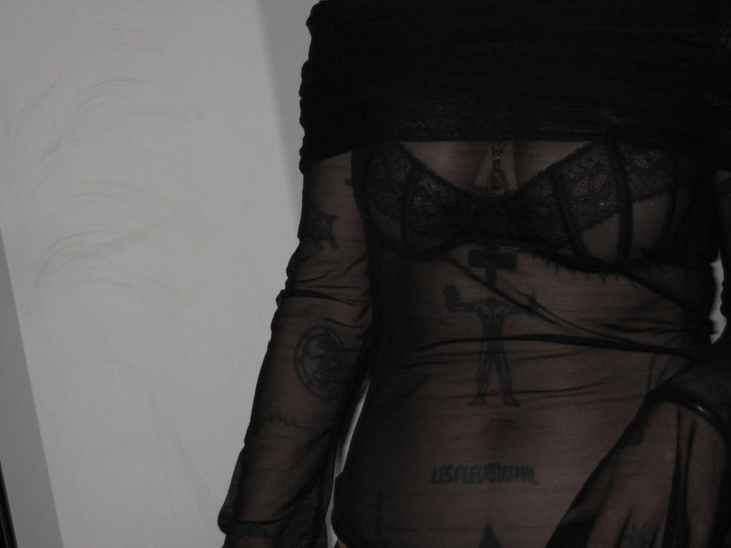 SAMPLE MESH BLOUSE