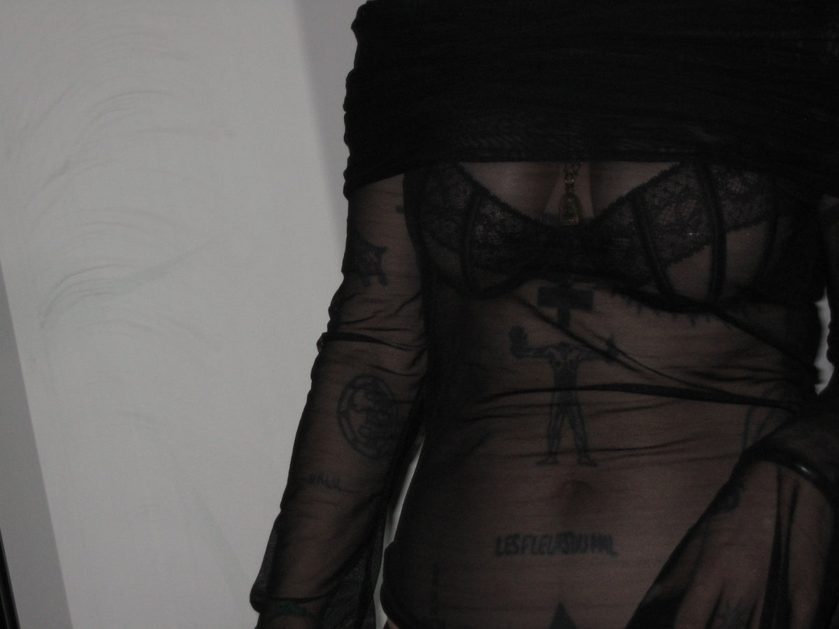 SAMPLE MESH BLOUSE