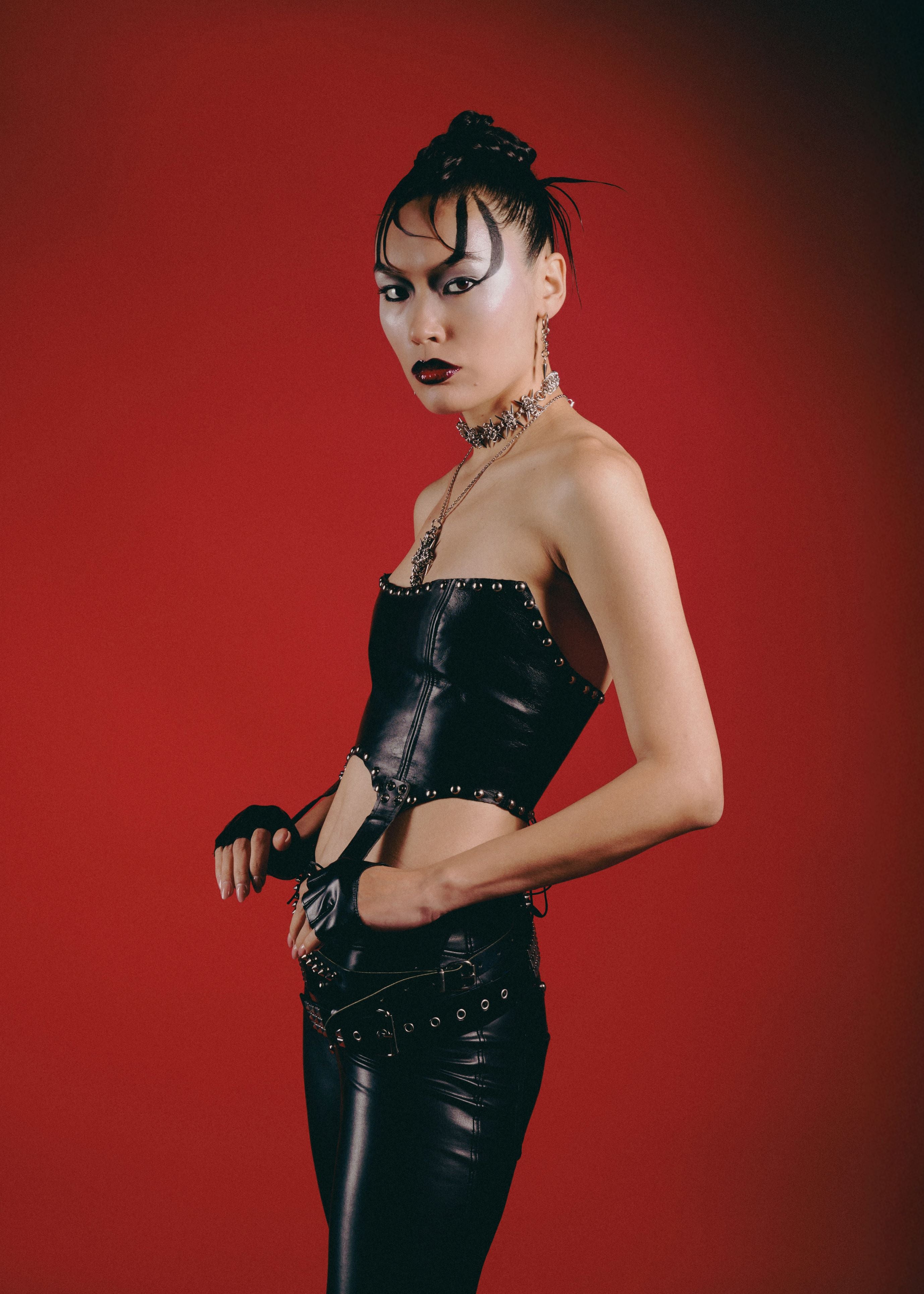 AMELIA LEATHER CORSET