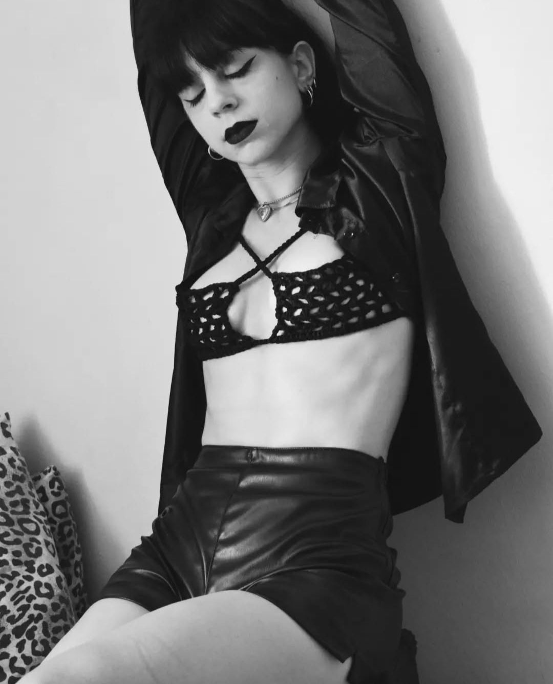 Hand knitted bralette 1 piece