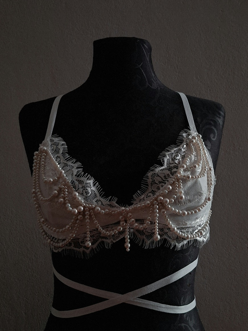 HANDMADE LACE BUSTIER